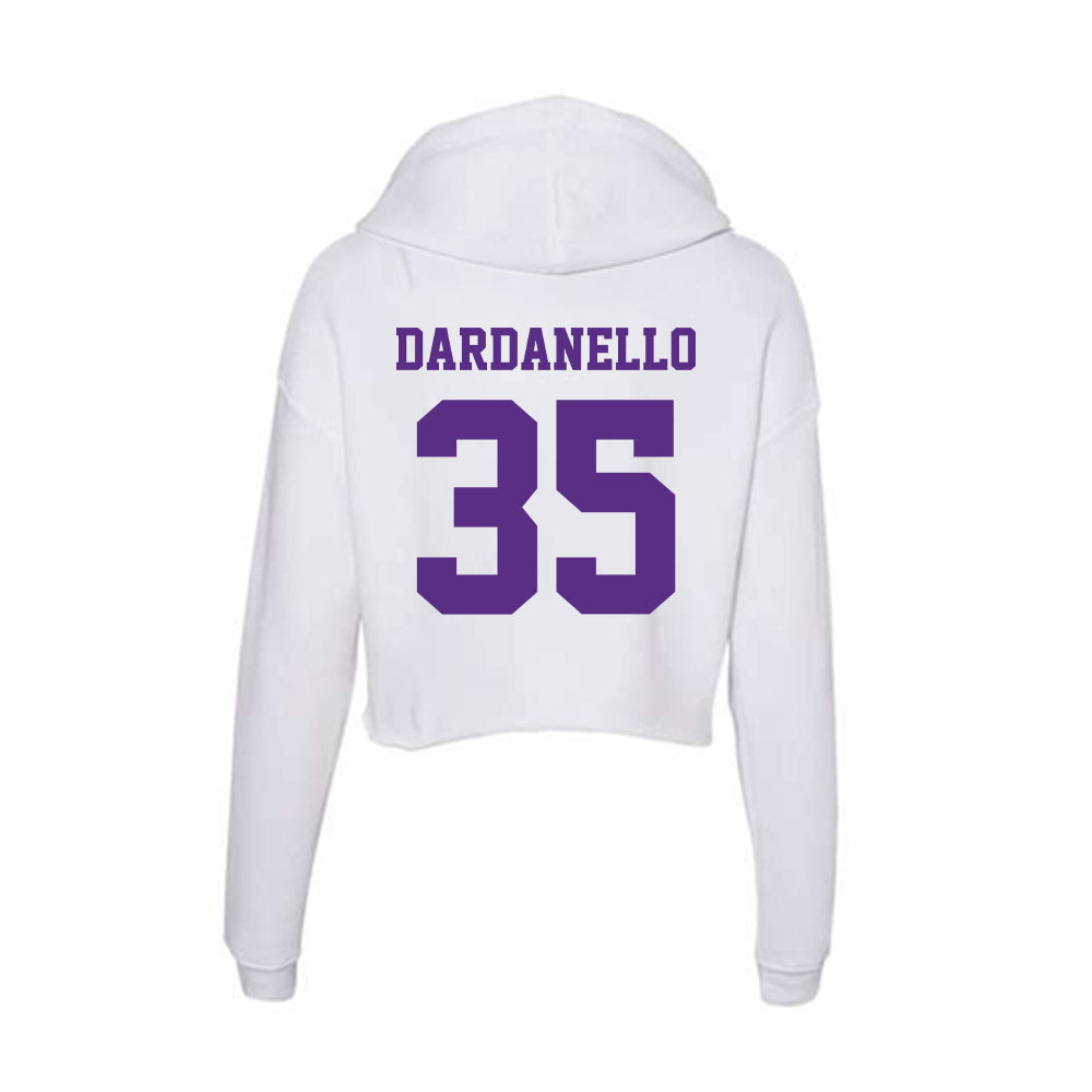 Furman - NCAA Women's Lacrosse : Melissa Dardanello - Women's Crop Fleece Hoodie-1