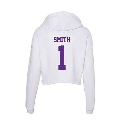 Furman - NCAA Football : Trey Smith - Classic Shersey Women's Crop Fleece Hoodie-1
