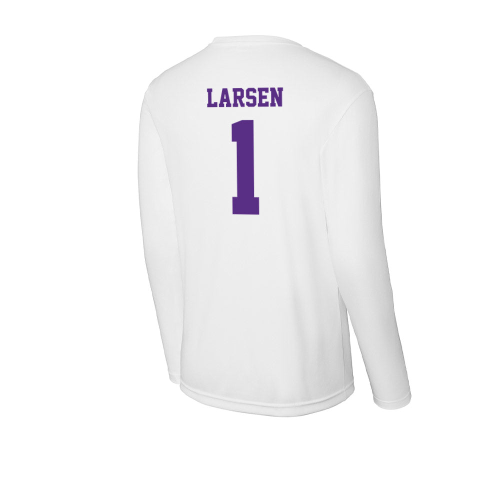 Furman - NCAA Women's Lacrosse : Cassie Larsen - Activewear Long Sleeve T-Shirt-1