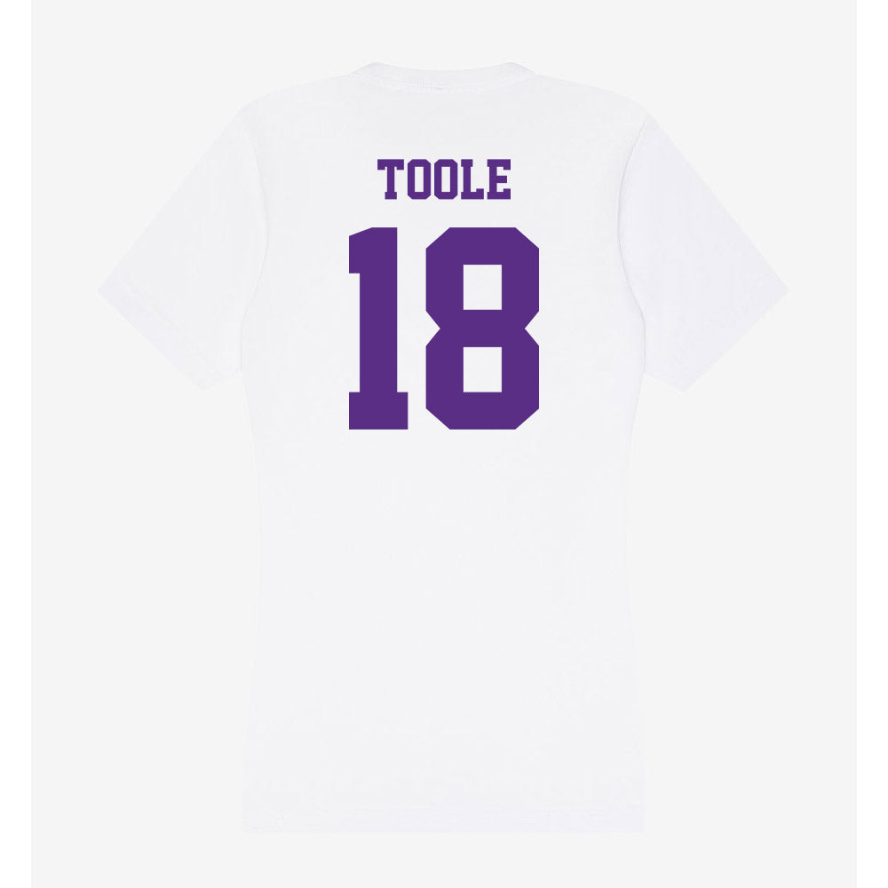 Furman - NCAA Women's Lacrosse : Lily Toole - Women's V-Neck T-Shirt-1