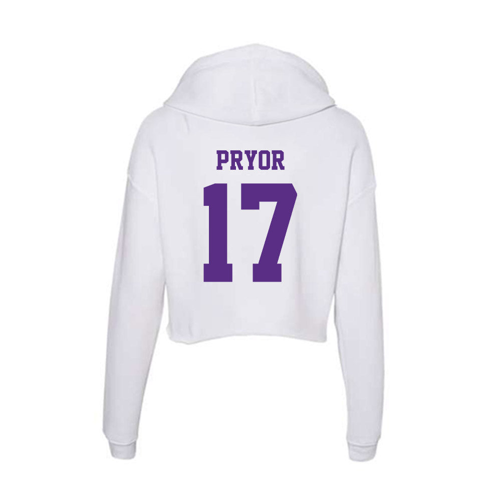 Furman - NCAA Football : Jackson Pryor - Women's Crop Fleece Hoodie-1