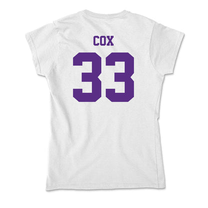 Furman - NCAA Men's Soccer : Gabe Cox - Soft Style Women’s T-Shirt-1