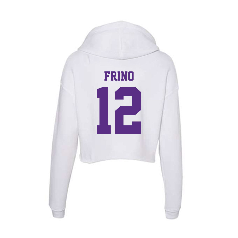 Furman - NCAA Softball : Gianna Frino - Women's Crop Fleece Hoodie-1