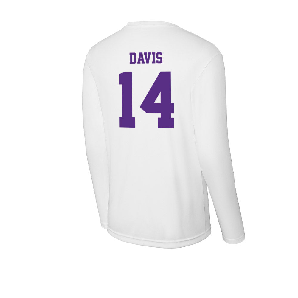 Furman - NCAA Football : Isaiah Davis - Activewear Long Sleeve T-Shirt-1