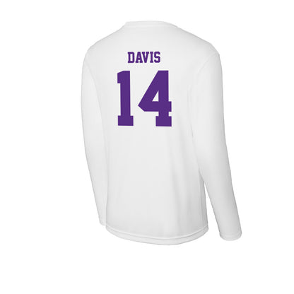 Furman - NCAA Football : Isaiah Davis - Activewear Long Sleeve T-Shirt-1