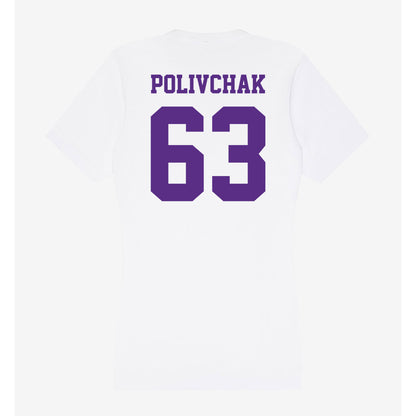 Furman - NCAA Football : Chase Polivchak - Women's V-Neck T-Shirt-1