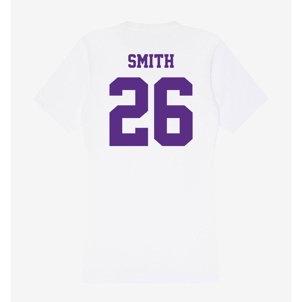 Furman - NCAA Women's Lacrosse : Audrey Smith - Women's V-Neck T-Shirt-1
