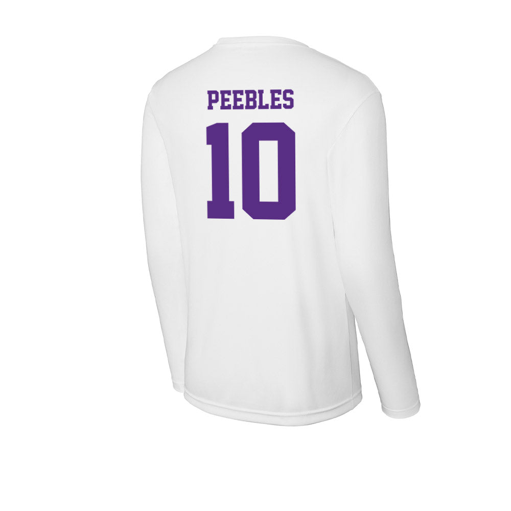 Furman - NCAA Football : Braylon Peebles - Activewear Long Sleeve T-Shirt-1