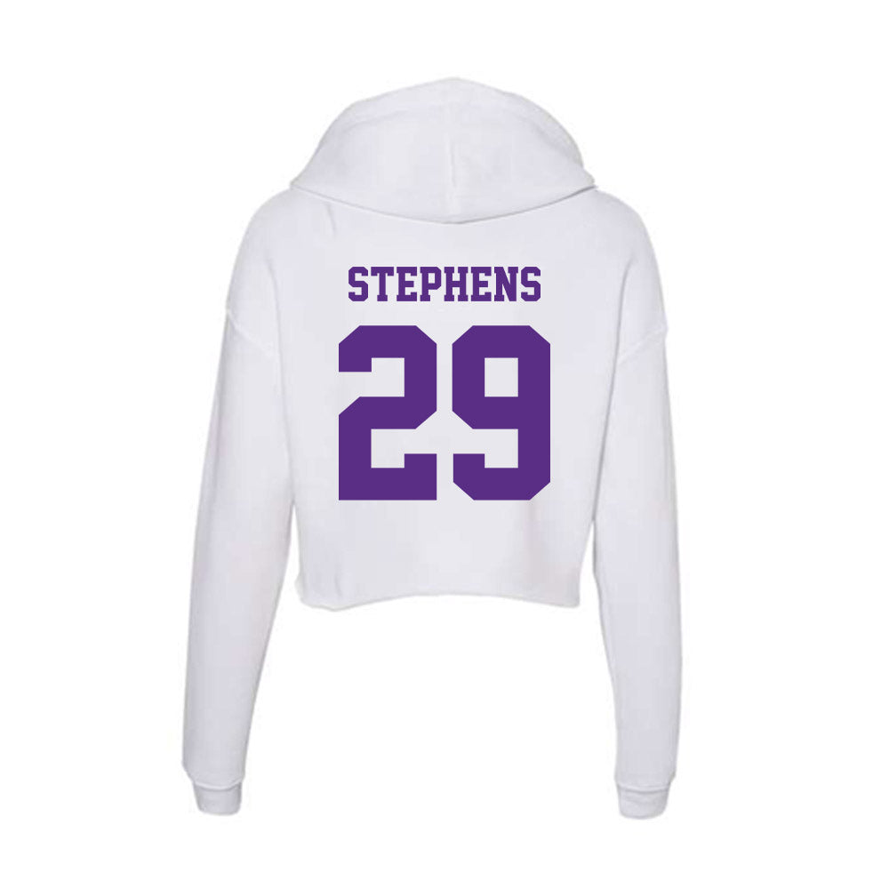 Furman - NCAA Football : Vernon Stephens - Classic Shersey Women's Crop Fleece Hoodie-1