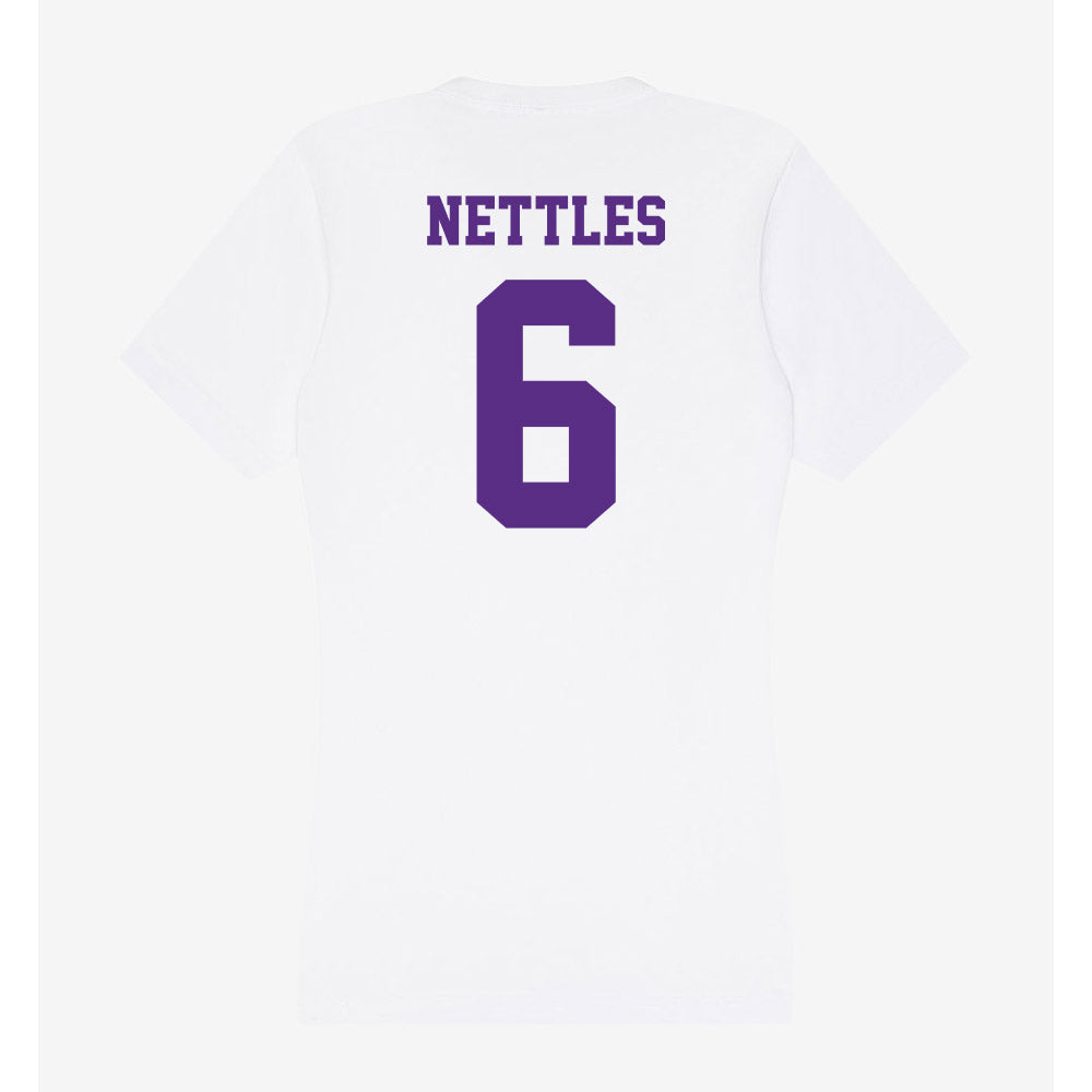 Furman - NCAA Football : CJ Nettles - Classic Shersey Women's V-Neck T-Shirt-1