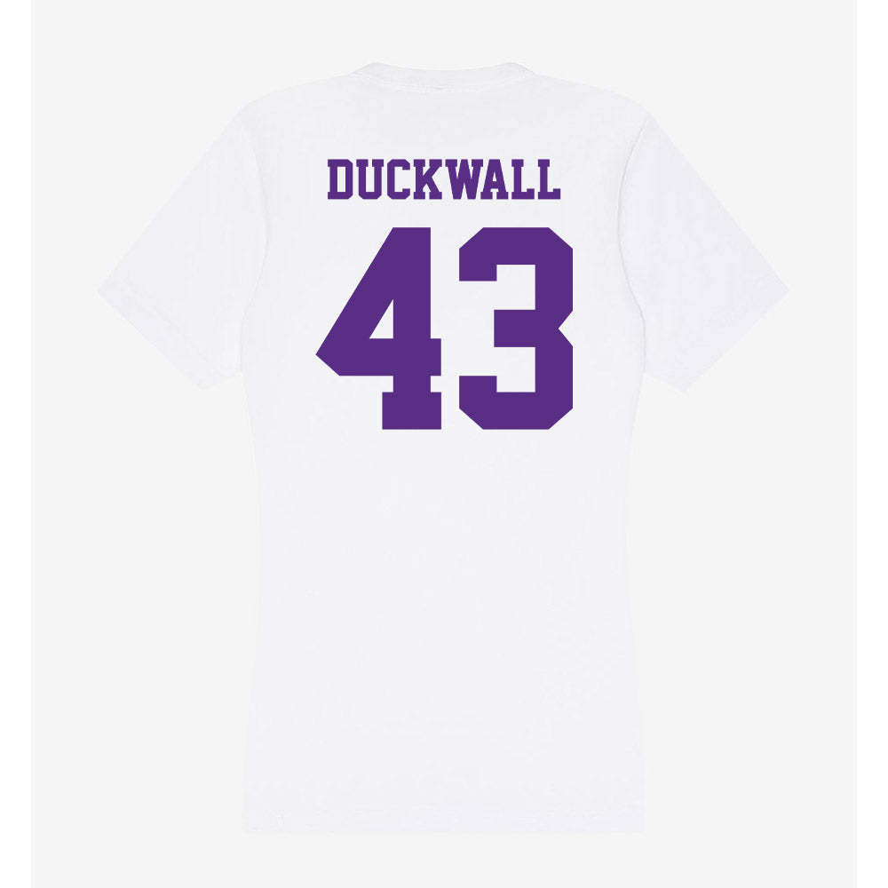 Furman - NCAA Football : Max Duckwall - Classic Shersey Women's V-Neck T-Shirt-1