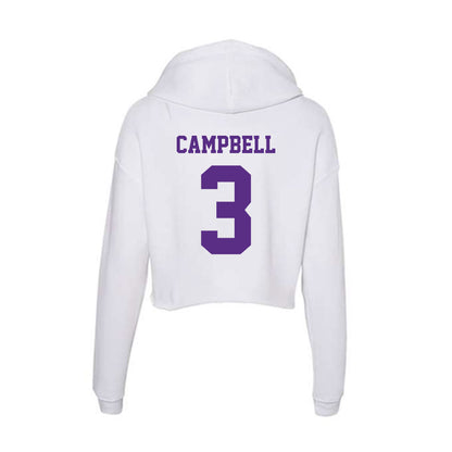 Furman - NCAA Men's Soccer : Trip Campbell - Women's Crop Fleece Hoodie-1