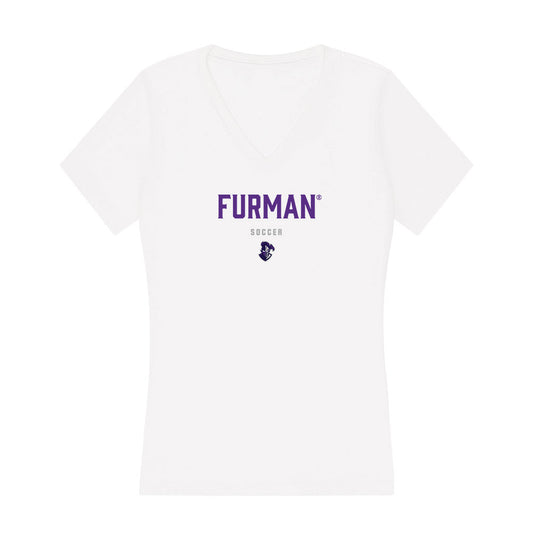 Furman - NCAA Women's Soccer : Kylie Brookfield - Classic Shersey Women's V-Neck T-Shirt-0