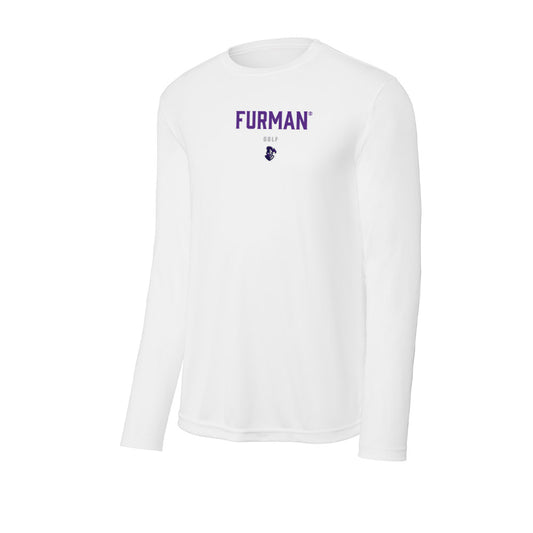 Furman - NCAA Women's Golf : Olivia Hasselbach - Activewear Long Sleeve T-Shirt-0