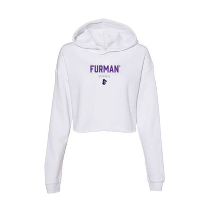 Furman - NCAA Softball : Hope Marshburn - Women's Crop Fleece Hoodie-0