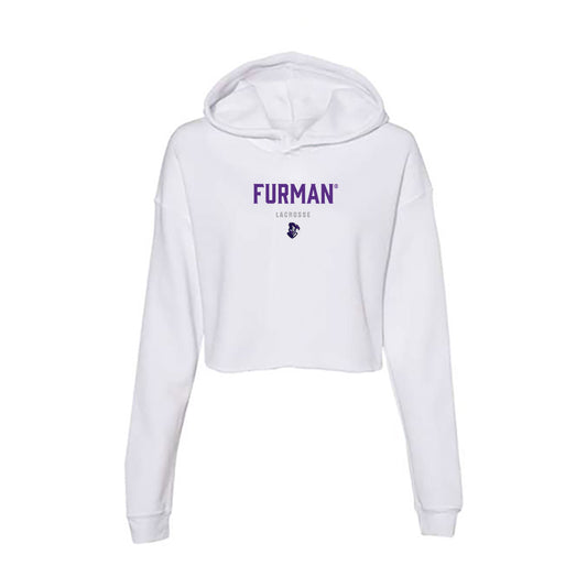 Furman - NCAA Women's Lacrosse : Blaine Randolph - Women's Crop Fleece Hoodie-0
