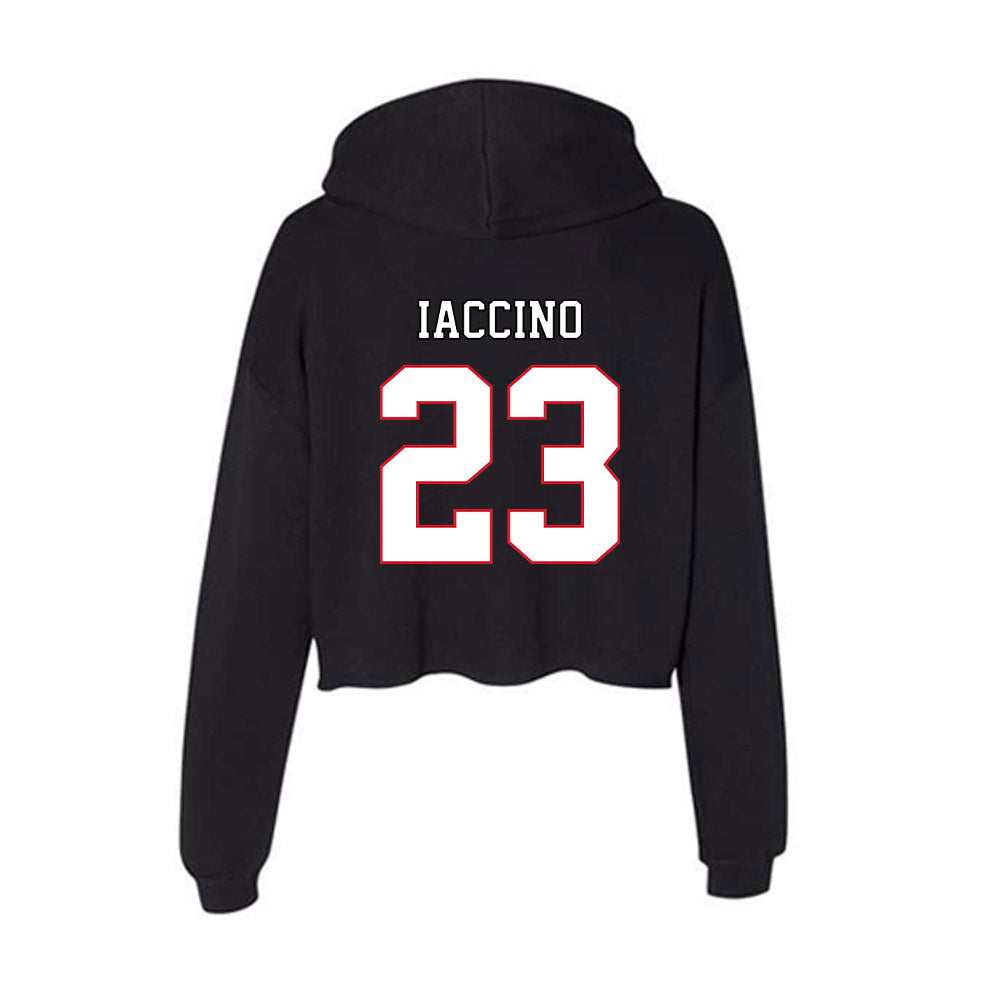 DePaul - NCAA Men's Soccer : Luca Iaccino - Classic Shersey Women's Crop Fleece Hoodie-1
