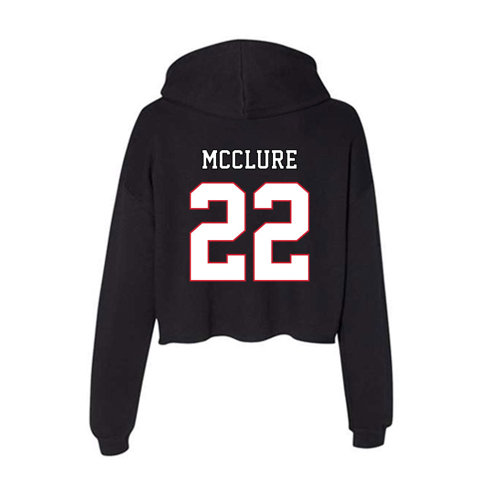 DePaul - NCAA Men's Basketball : Kruz McClure - Classic Shersey Women's Crop Fleece Hoodie-1
