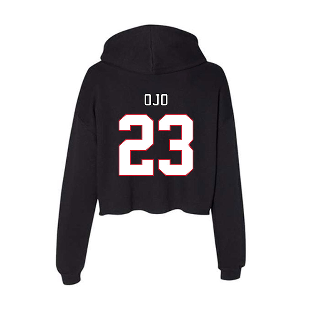 DePaul - NCAA Women's Basketball : Michelle Ojo - Classic Shersey Women's Crop Fleece Hoodie-1