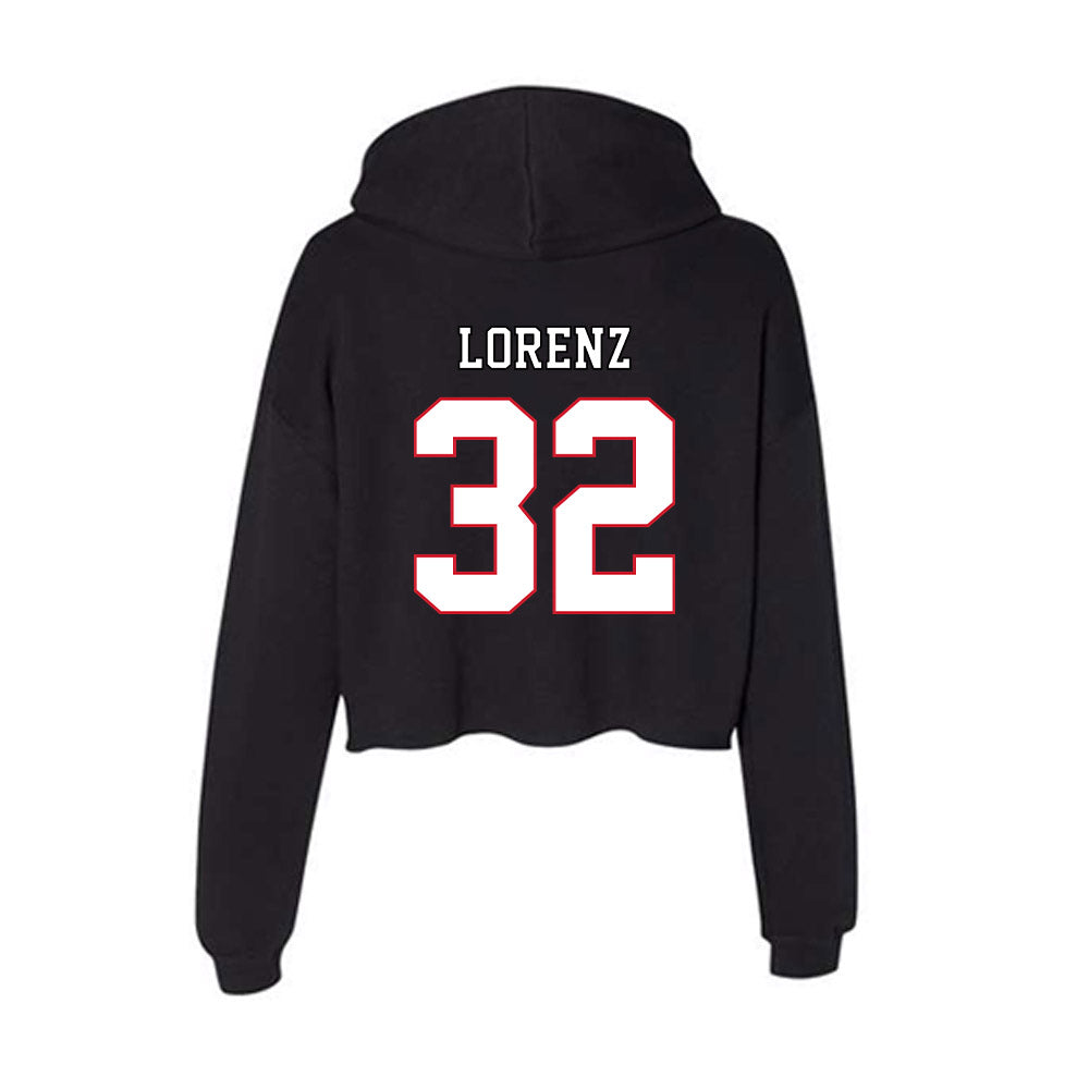 DePaul - NCAA Men's Basketball : Jeremy Lorenz - Classic Shersey Women's Crop Fleece Hoodie-1
