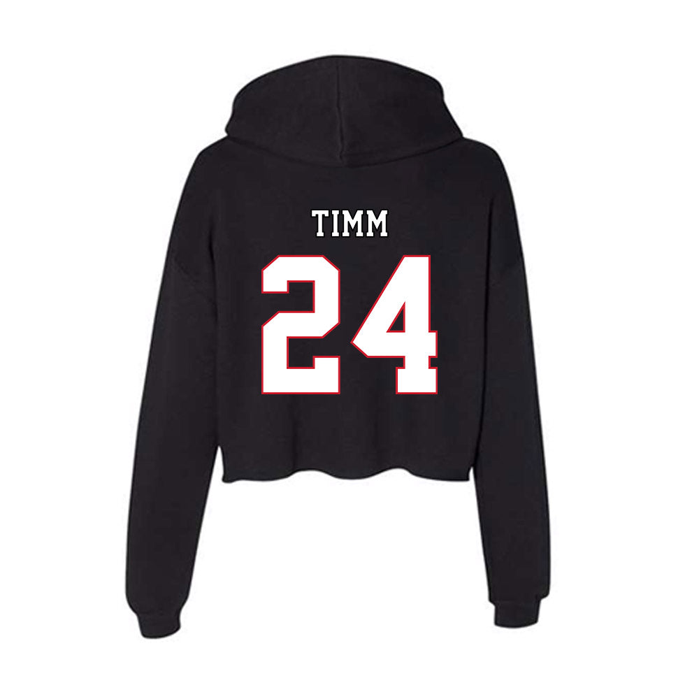 DePaul - NCAA Women's Basketball : Ally Timm - Classic Shersey Women's Crop Fleece Hoodie-1