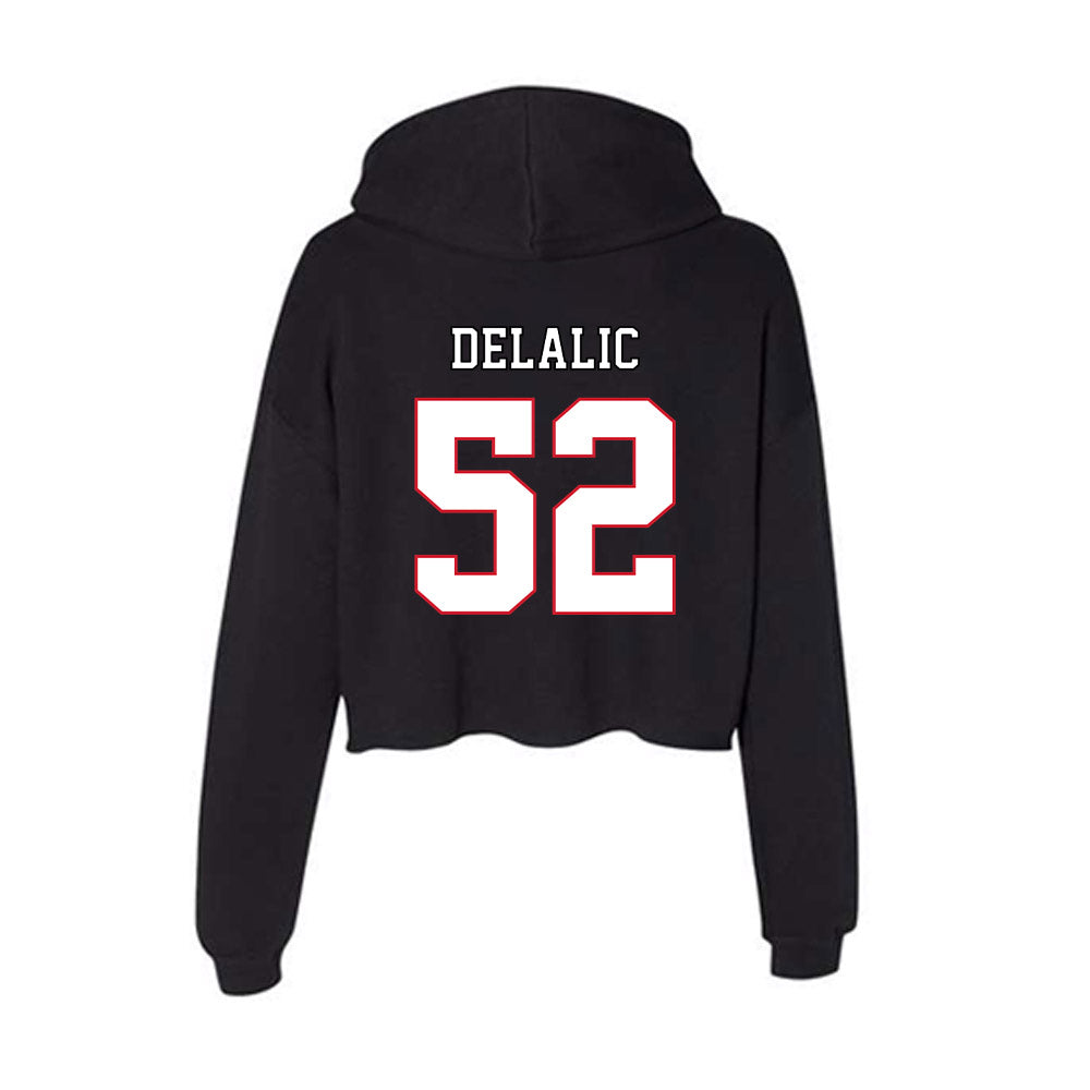DePaul - NCAA Men's Basketball : Amsal Delalic - Classic Shersey Women's Crop Fleece Hoodie-1
