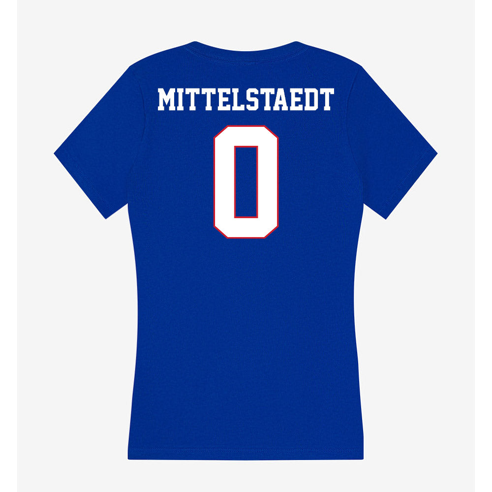 DePaul - NCAA Women's Soccer : Savannah Mittelstaedt - Classic Shersey Women's V-Neck T-Shirt-1