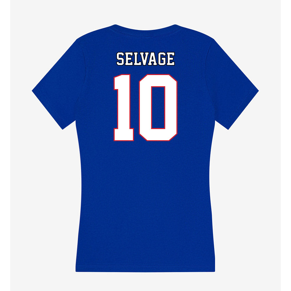 DePaul - NCAA Softball : Kailey Selvage - Women's V-Neck T-Shirt-1