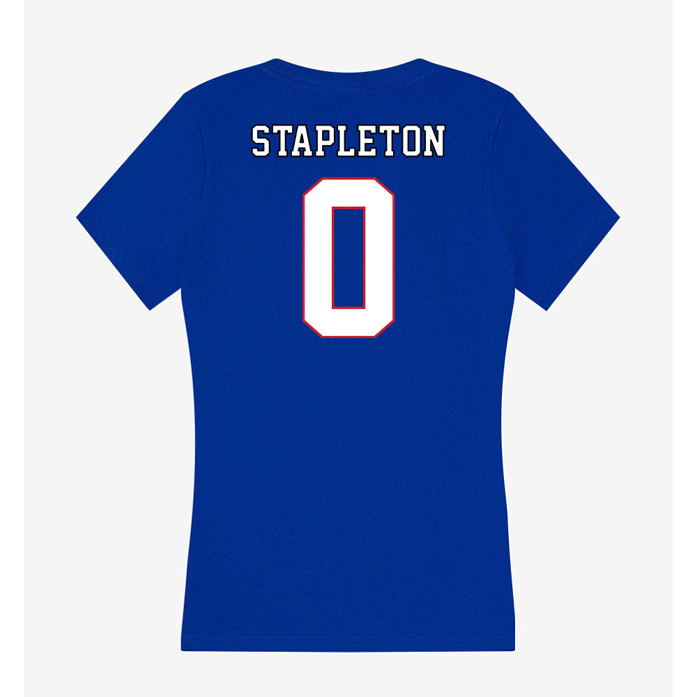 DePaul - NCAA Baseball : Taylor Stapleton - Women's V-Neck T-Shirt-1