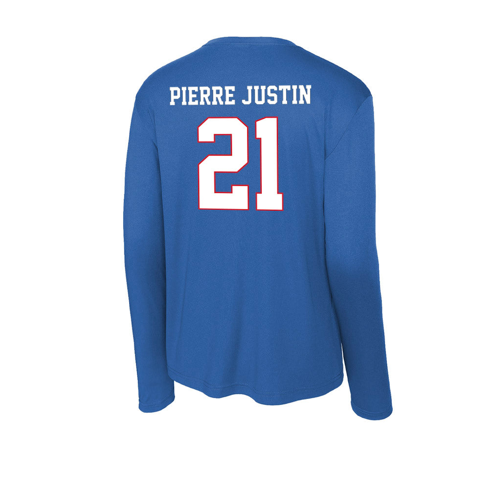 DePaul - NCAA Men's Basketball : Theo Pierre Justin - Classic Shersey Activewear Long Sleeve T-Shirt-1