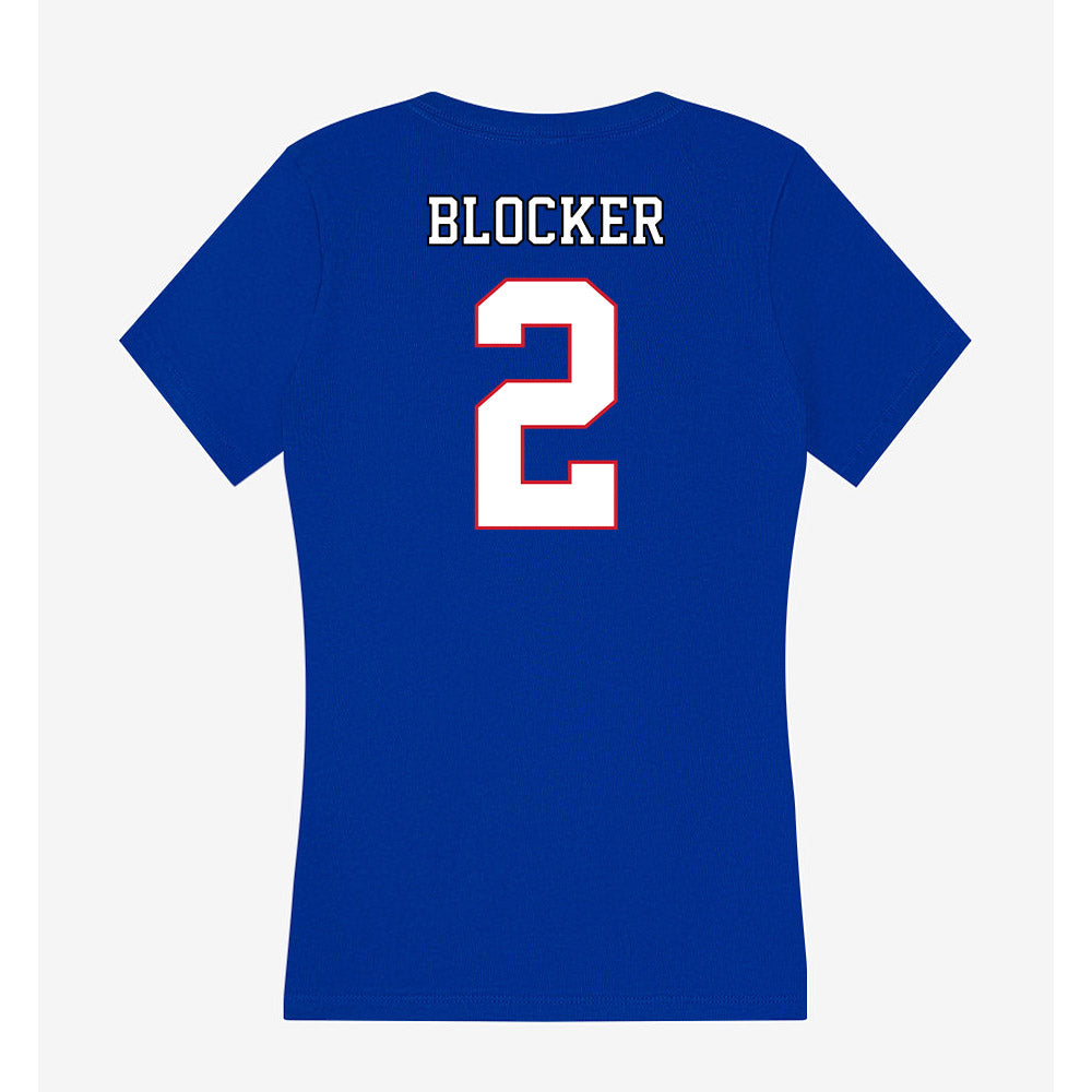 DePaul - NCAA Men's Basketball : Layden Blocker - Classic Shersey Women's V-Neck T-Shirt-1