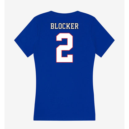 DePaul - NCAA Men's Basketball : Layden Blocker - Classic Shersey Women's V-Neck T-Shirt-1