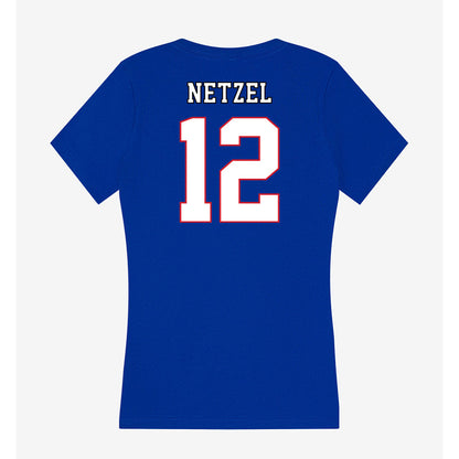 DePaul - NCAA Men's Soccer : Gavin Netzel - Women's V-Neck T-Shirt-1