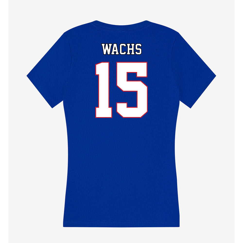 DePaul - NCAA Men's Soccer : Eli Wachs - Women's V-Neck T-Shirt-1