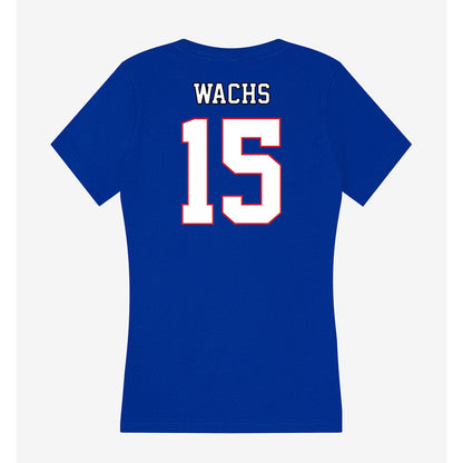 DePaul - NCAA Men's Soccer : Eli Wachs - Women's V-Neck T-Shirt-1