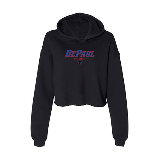 DePaul - NCAA Women's Volleyball : Jocelyn Paige - Classic Shersey Women's Crop Fleece Hooded Sweatshirt-0
