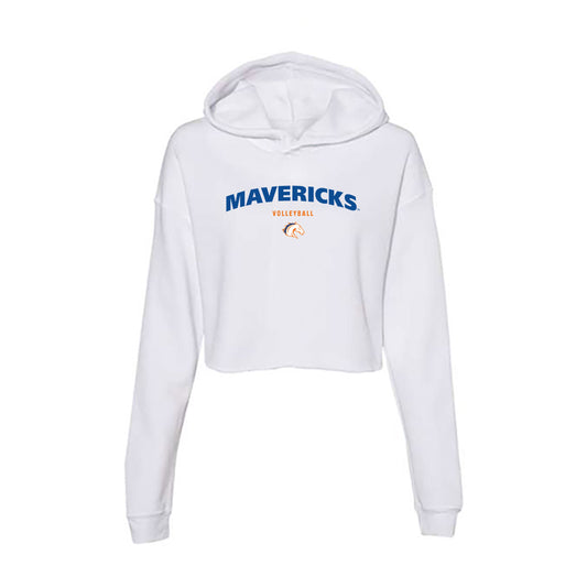 Texas Arlington - NCAA Women's Volleyball : Mazi Smith - Women's Crop Fleece Hooded Sweatshirt-0