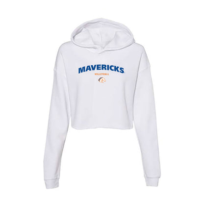 Texas Arlington - NCAA Women's Volleyball : Morgan Stitzer - Women's Crop Fleece Hoodie-0