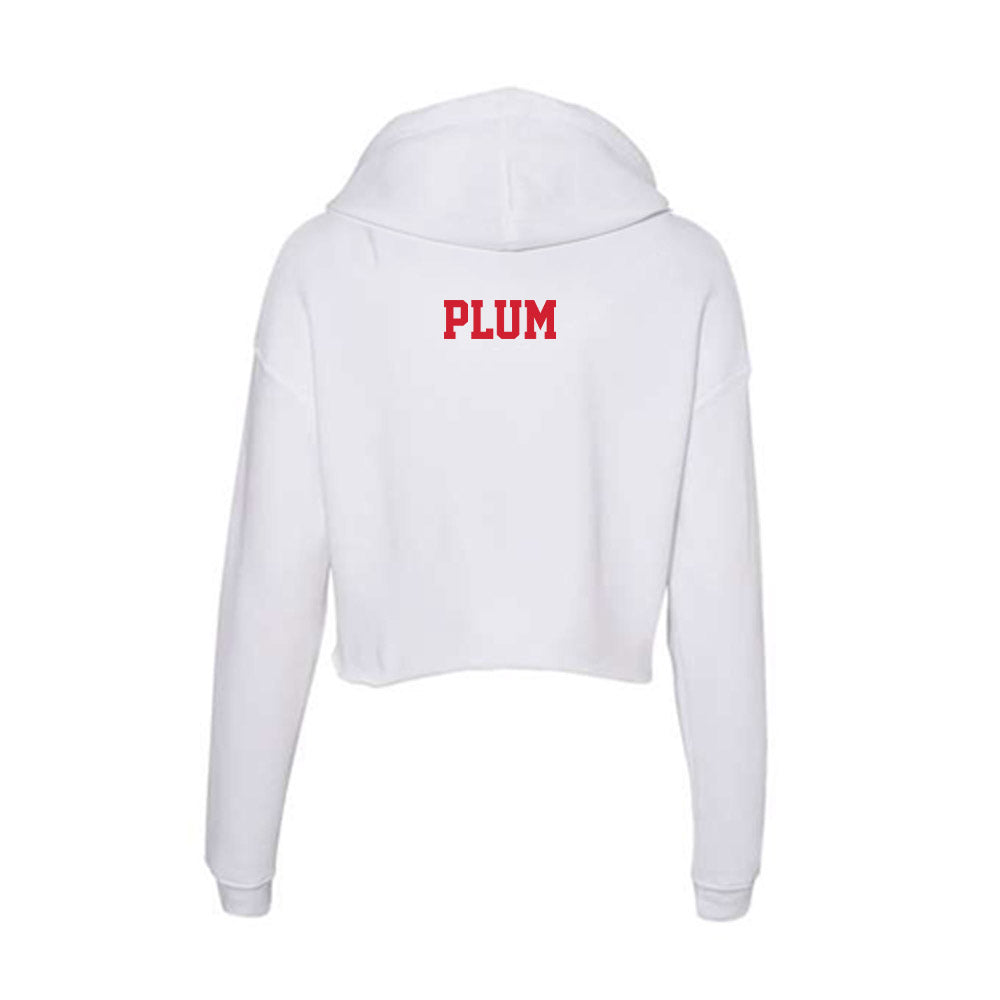 Fresno State - NCAA Equestrian : Eliza Plum - Women's Crop Fleece Hoodie-1