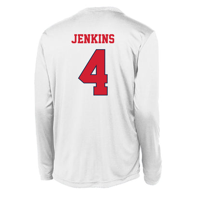 Fresno State - NCAA Men's Basketball : Troy Jenkins - Activewear Long Sleeve T-Shirt
