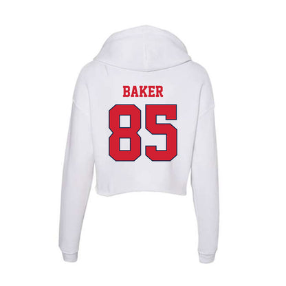Fresno State - NCAA Football : Solomon Baker - Women's Crop Fleece Hooded Sweatshirt-1