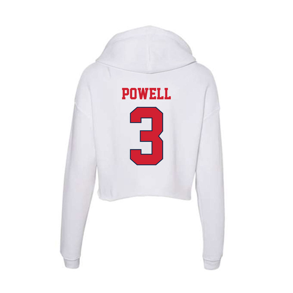 Fresno State - NCAA Women's Basketball : Danae Powell - Women's Crop Fleece Hoodie-1