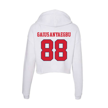 Fresno State - NCAA Football : Dallas Gaius-Anyaegbu - Women's Crop Fleece Hooded Sweatshirt-1
