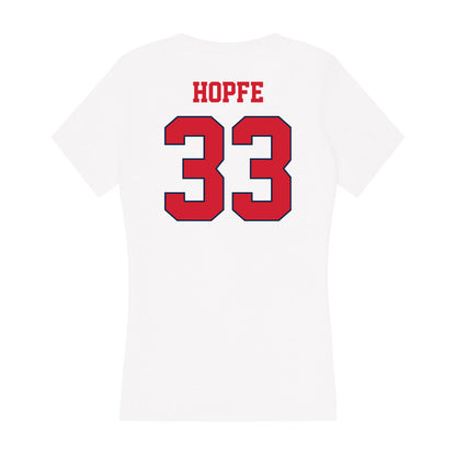 Fresno State - NCAA Baseball : Tommy Hopfe - Women's V-Neck T-Shirt-1