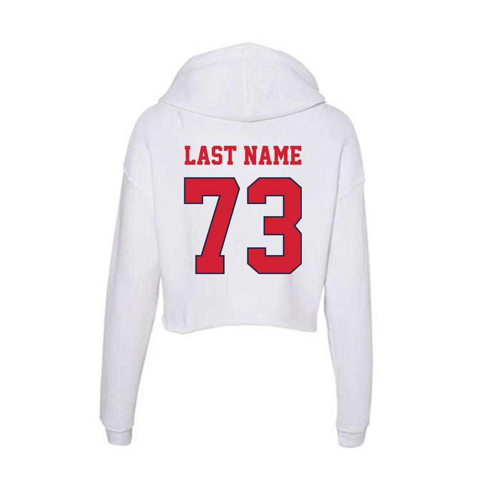 Fresno State - NCAA Football : Marsel Akins - Women's Crop Fleece Hoodie-1