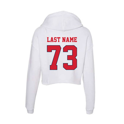 Fresno State - NCAA Football : Marsel Akins - Women's Crop Fleece Hoodie-1