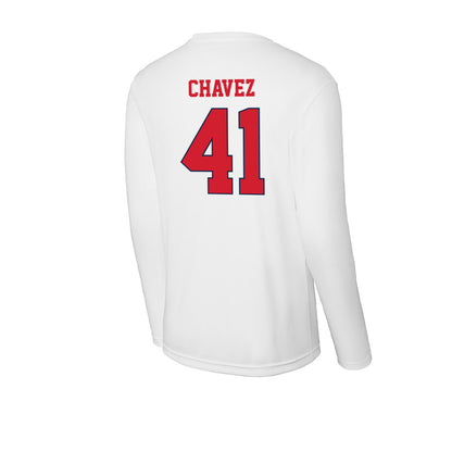 Fresno State - NCAA Football : Andrew Chavez - Activewear Long Sleeve T-Shirt-1