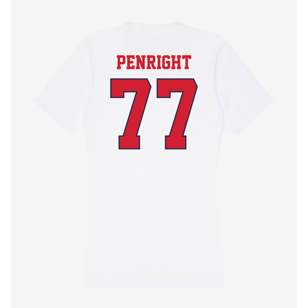 Fresno State - NCAA Football : Toreon Penright - Women's V-Neck T-Shirt-1
