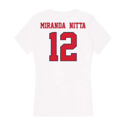 Fresno State - NCAA Softball : Kealani Miranda - Nitta - Women's V-Neck T-Shirt-1