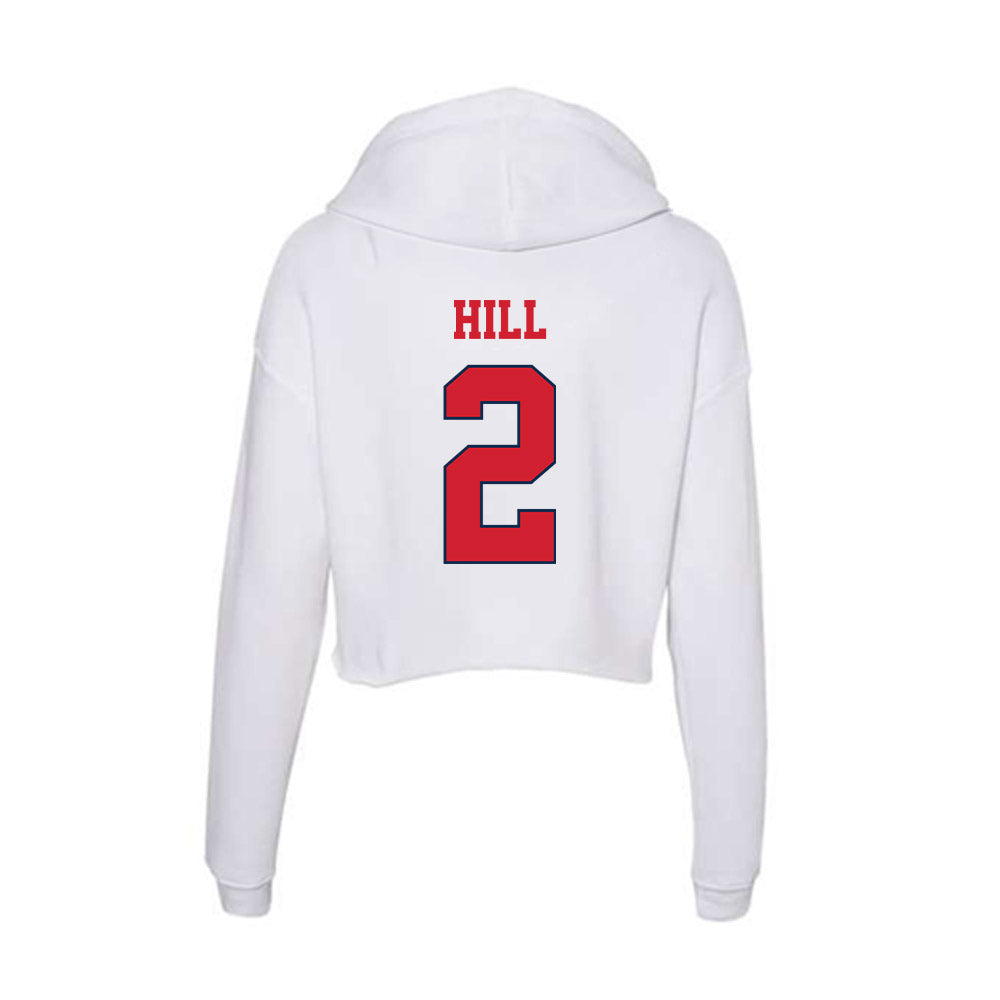 Fresno State - NCAA Softball : Olivia Hill - Women's Crop Fleece Hoodie-1